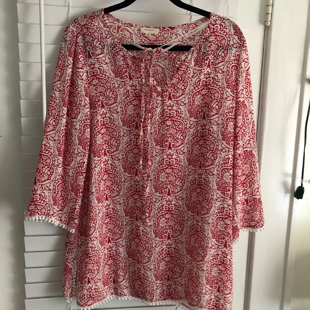 Red blouse